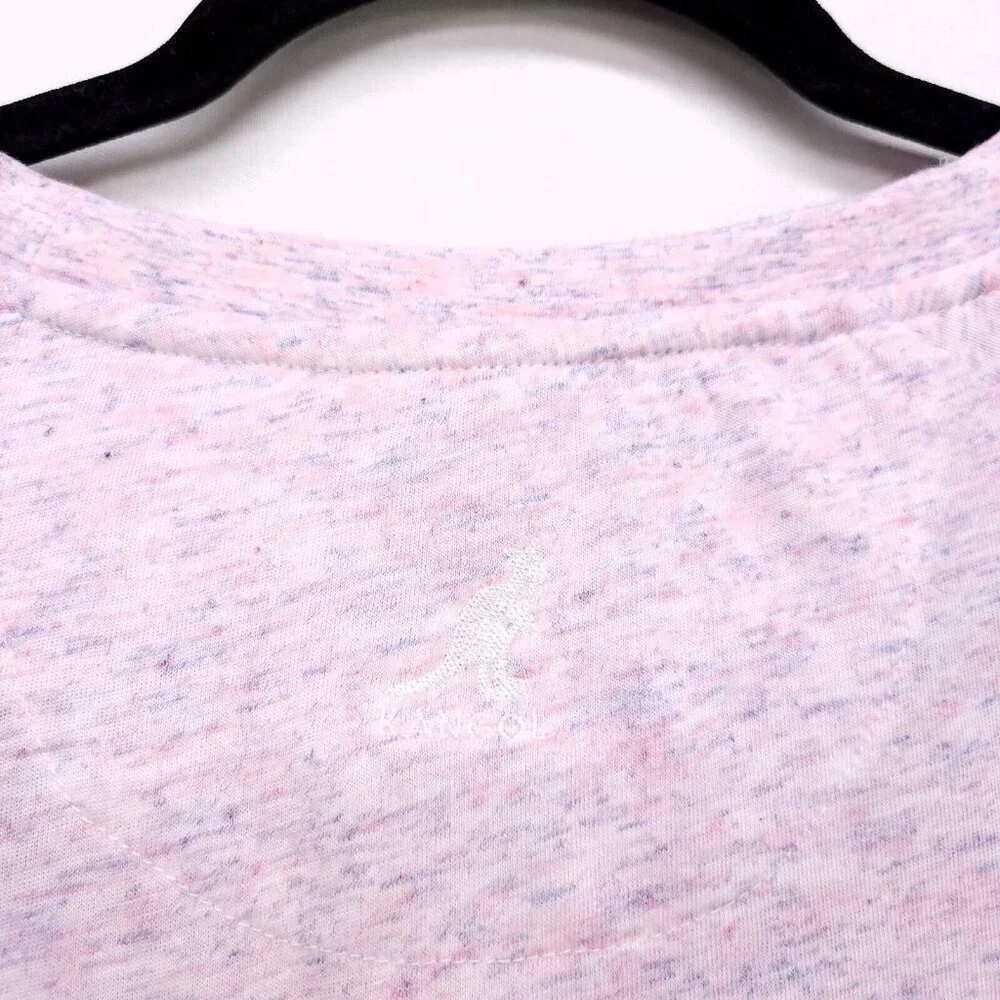 Kangol Raindrop Mens Long Sleeve Tshirt Size Large Heather Soft Crewneck Stretch - Picture 9 of 13